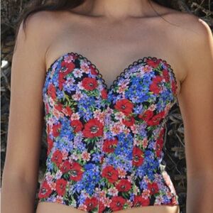 Cadolle Floral Strapless Bustier